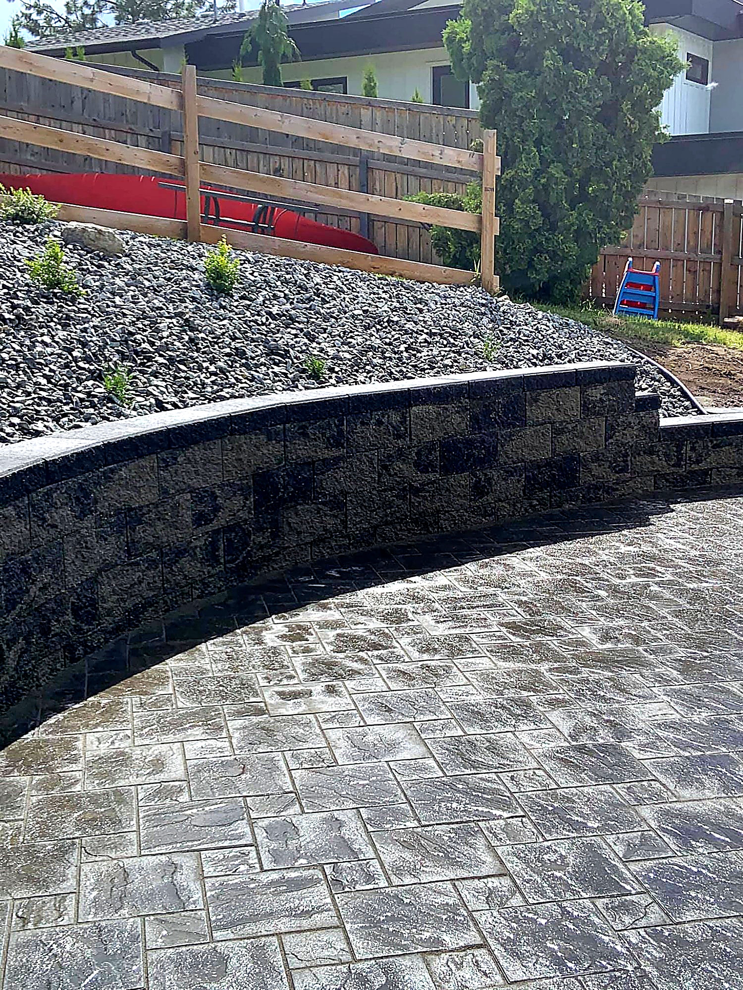Allan Block retaining wall Kelowna
