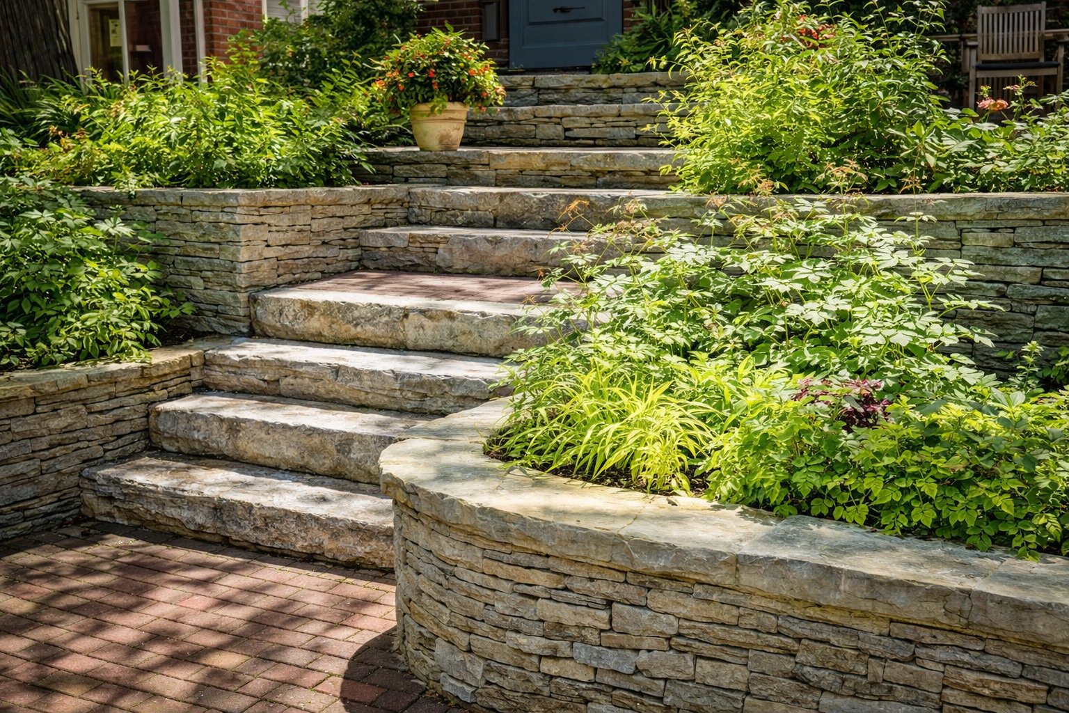 Rock wall installation Kelowna